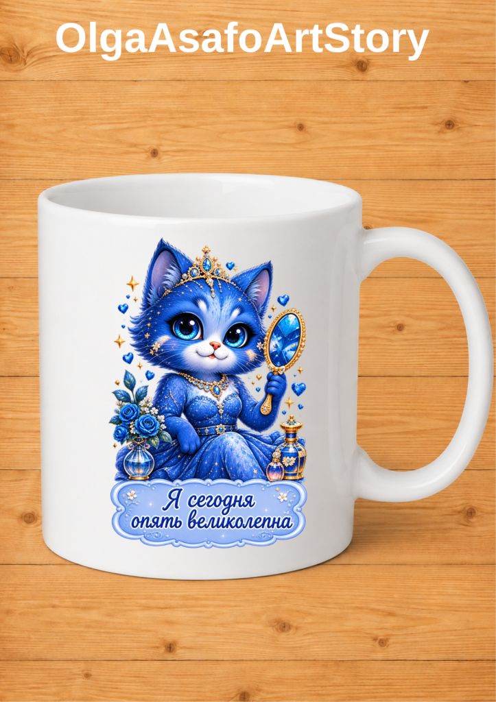 Коллекция 7 Чашек Пушистые Леди Автор Ольга Асафо - фото фото фото 6