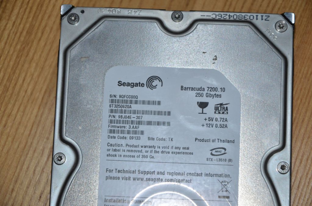 Жорсткий диск 3.5" SeaGate 250GB IDE   (ATA)!! МегаSALE! - фото фото фото 1