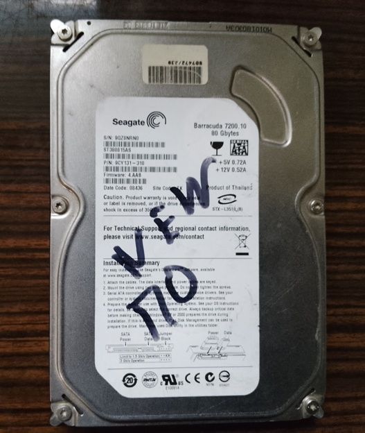 Жорсткий диск Seagate 80GB SATA 3.5 - фото фото фото 0