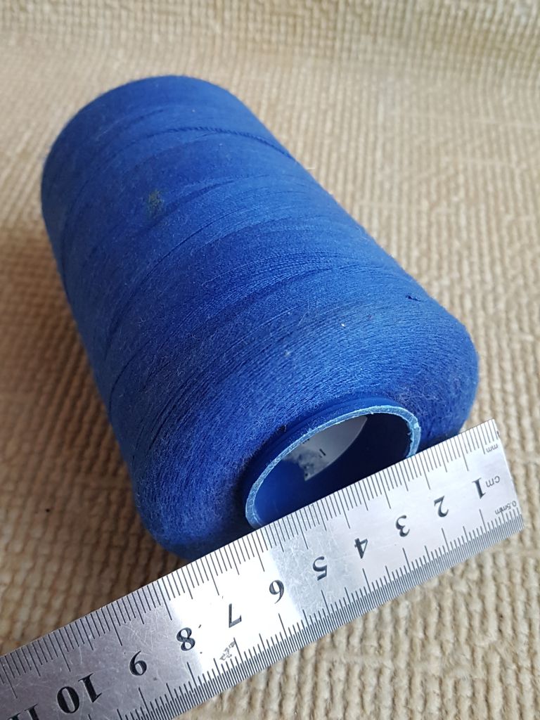Нитки синие, большая бобина - фото фото фото 3