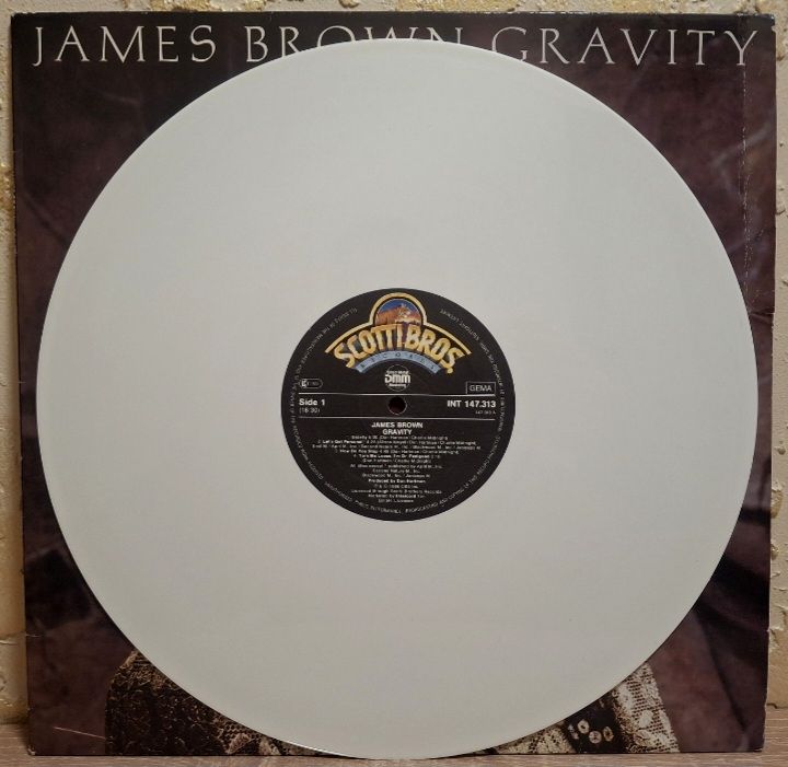 James Brown - Gravity - 1986.   (LP). 12. White Vinyl. Пластинка. Germany. - фото фото фото 3