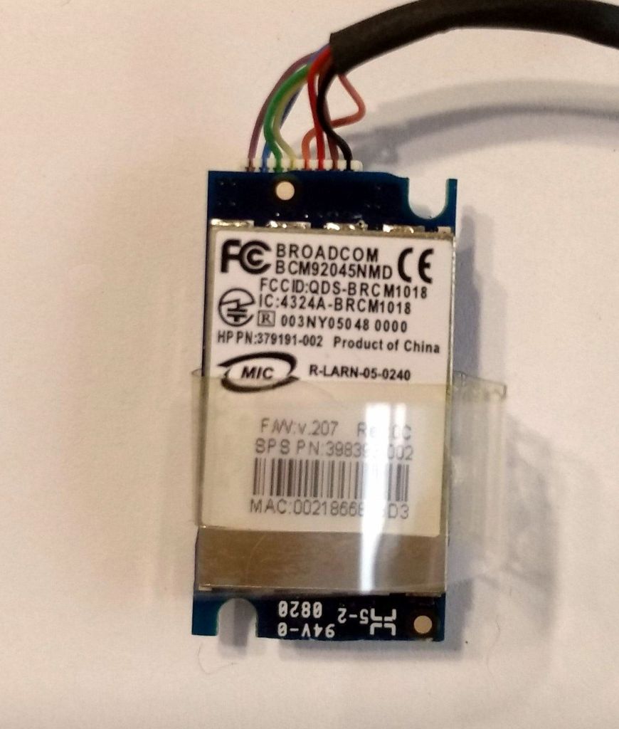 568 Bluetooth HP 550 540 541 6720s - Broadcom BCM92045NMD + шлейф - фото фото фото 3