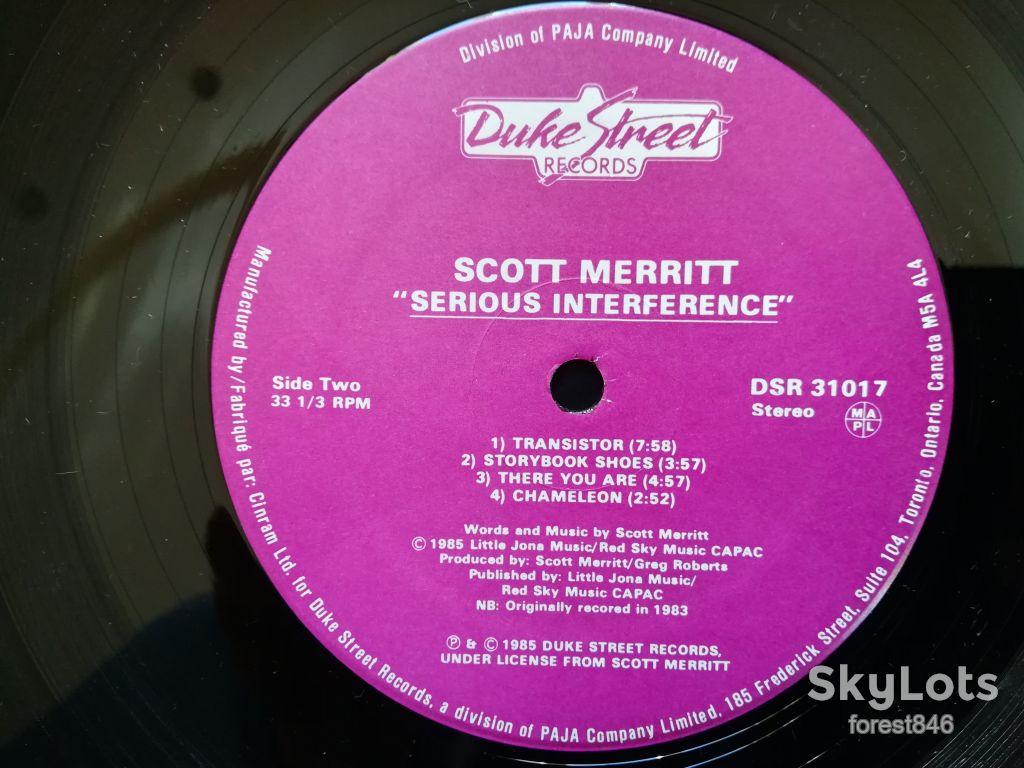 Scott Merritt-Serious interference  (1)-Ex.+-Канада - фото фото фото 7