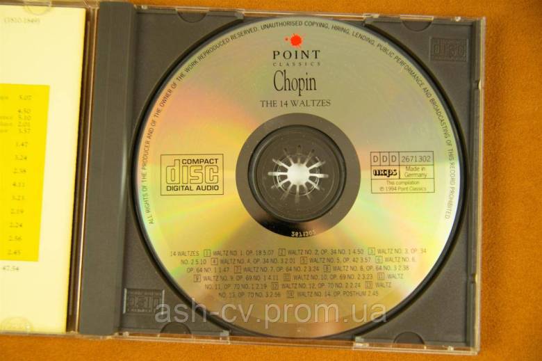 Музичний диск CD. Класика. CHOPIN - фото фото фото 7