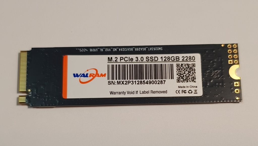 Новий !!! WalRam Накопичувач SSD M.2 128GB 2280 PCIe 3.0 x4 NVMe TLC                (WLR-NVME-128G-MX091) - фото фото фото 0