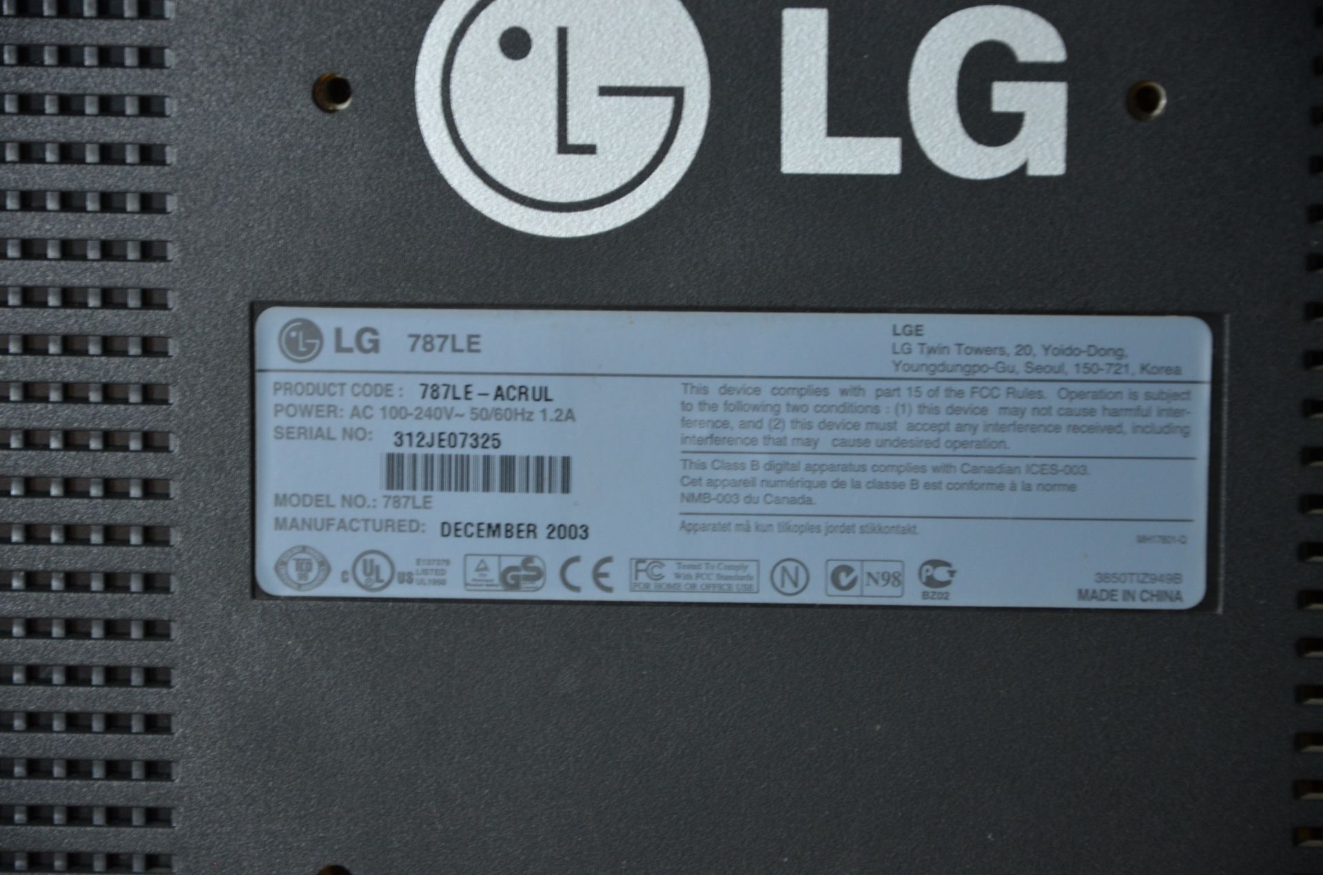 МОНІТОР TFT 17'' LCD LG 787LE! МегаSALE! - фото фото фото 6