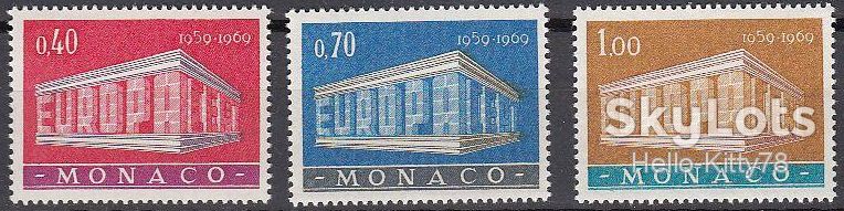 Монако 1969 Европа СЕРТ Mi 929-931 MNH - фото фото фото 0