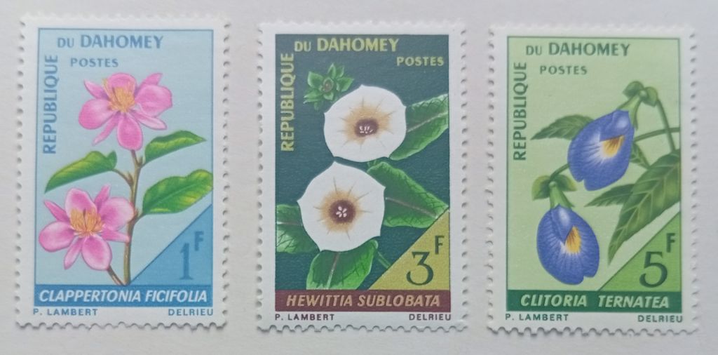 Дагомея 1967 Цветы, MNH (II) - фото фото фото 0