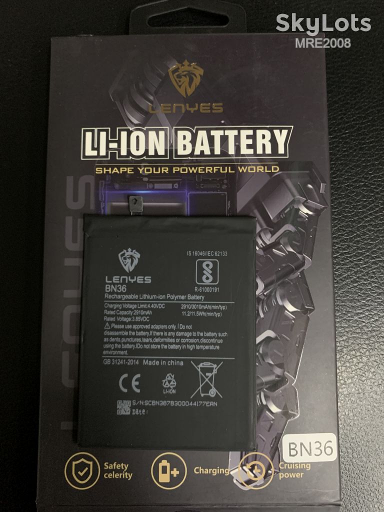 АКБ Lenyes для Xiaomi BN36  Mi 6X / Mi A2  3010 mAh - фото фото фото 0