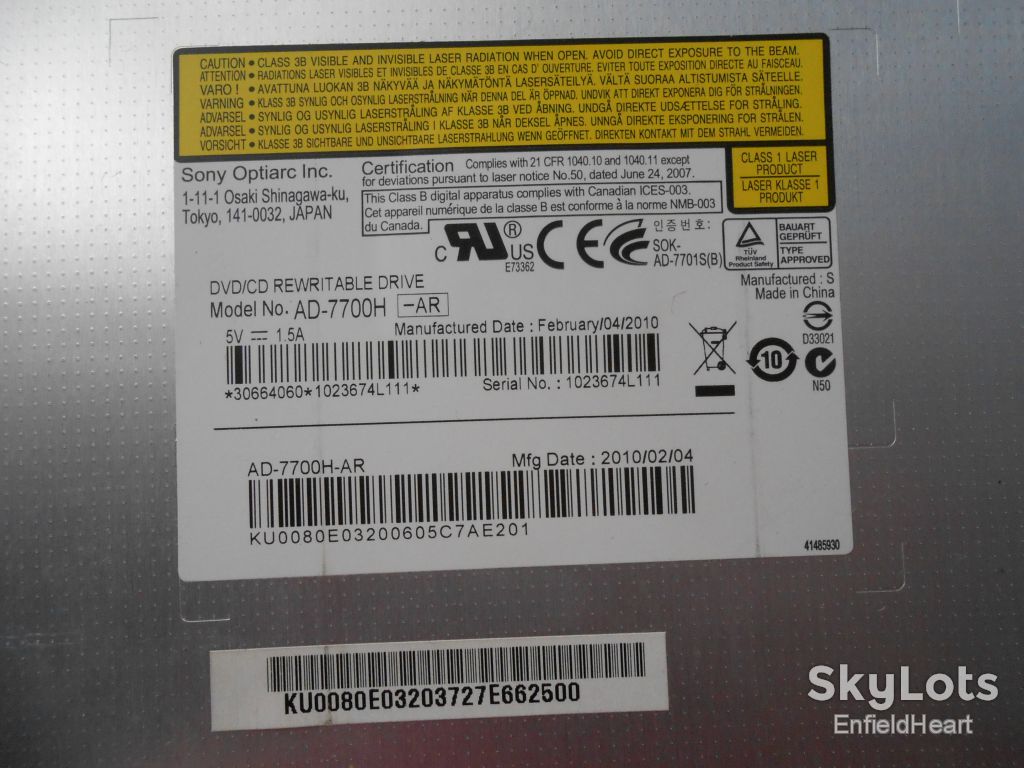 Привод Sony AD-7700H разборка Acer eMachines e732 - фото фото фото 1