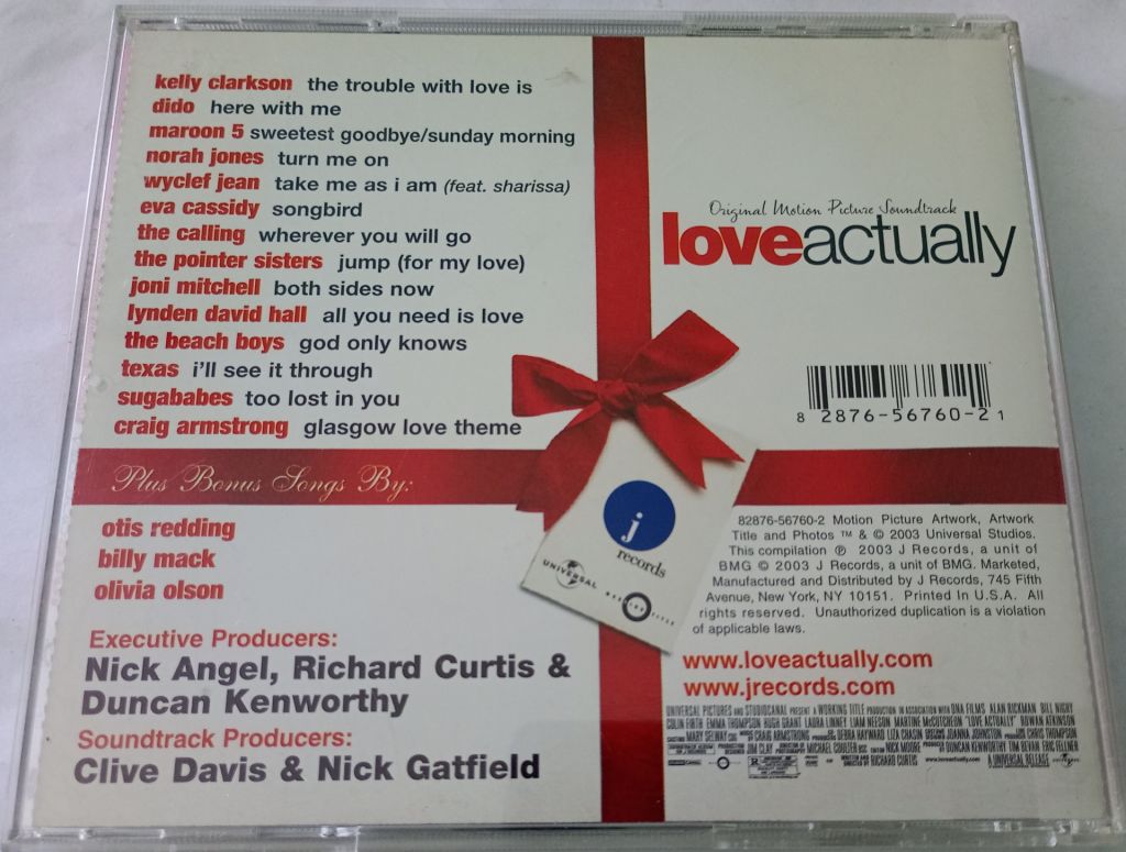 VARIOUS Love Actually  (Original Motion Picture Soundtrack) CD US - фото фото фото 2