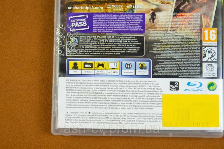 Диск для Playstation 3, гра Uncharted 3 - Drakes Deception - фото фото фото 3