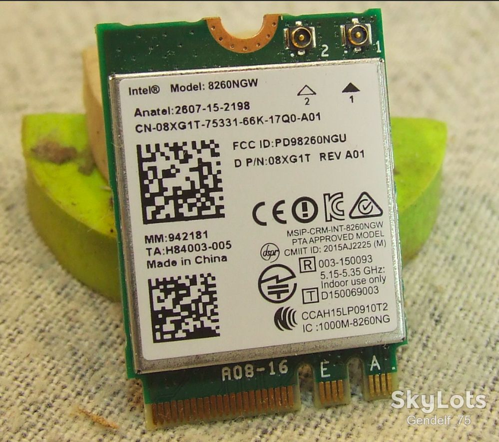Модуль WI-FI Intel 8260NGW от Dell E5470/bluetooth - фото фото фото 0