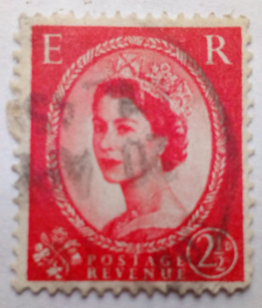 Великобритания 1952-1954 Елизавета II, 2 1/2P, гашеная - фото фото фото 0