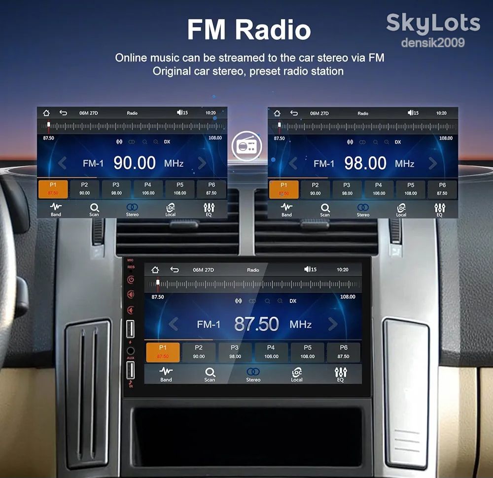 Автомагнітола SIXWIN Bluetooth 5.0/FM/USB/AUX/SD/AUX-in/Mirror Link + Mircphone. Екран 7". Брак. - фото фото фото 4