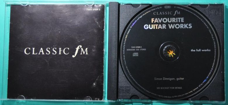 Simon Dinnigan "Favourite guitar works" Audio CD - фото фото фото 1
