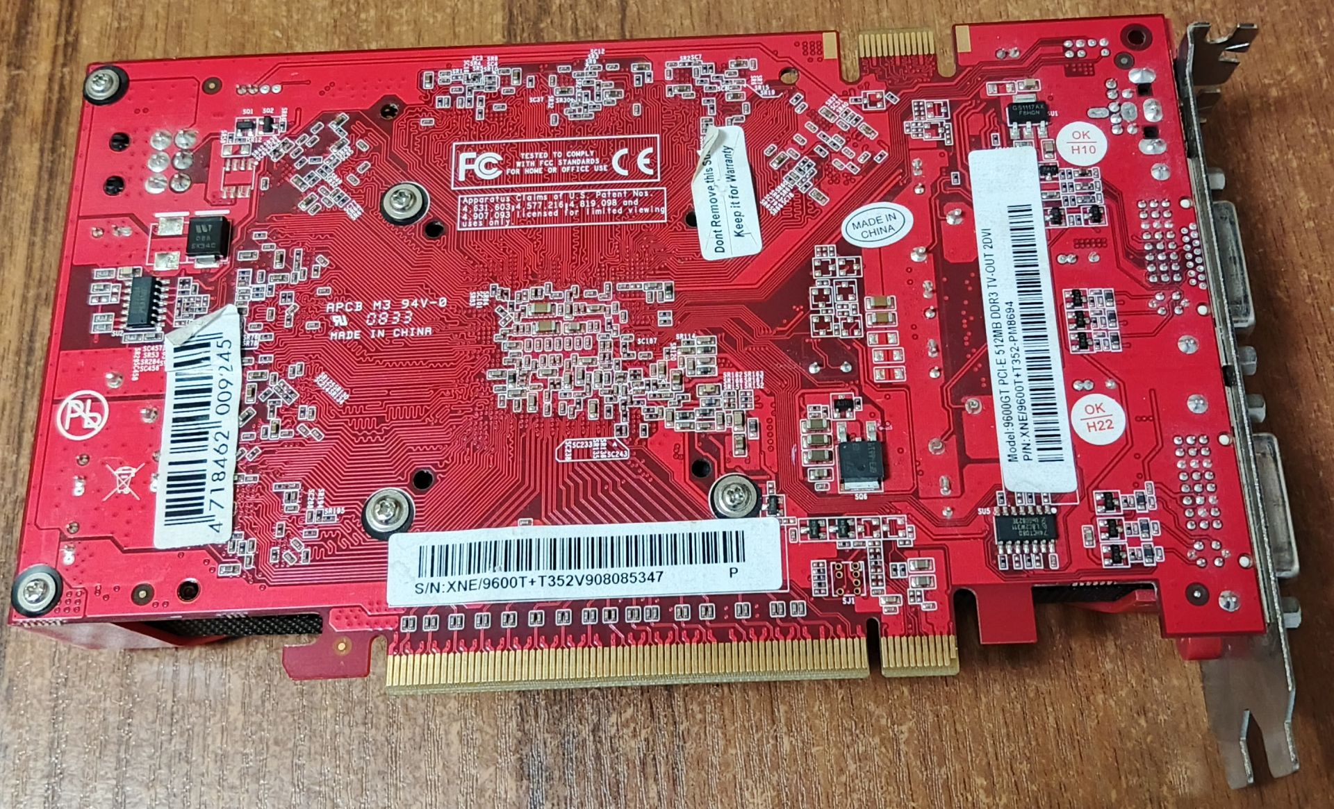 Видеокарта GAINWARD GEFORCE 9600 GT 512MB     (GDDR3,256 BIT,PCI-EX,Б/У) - фото фото фото 1