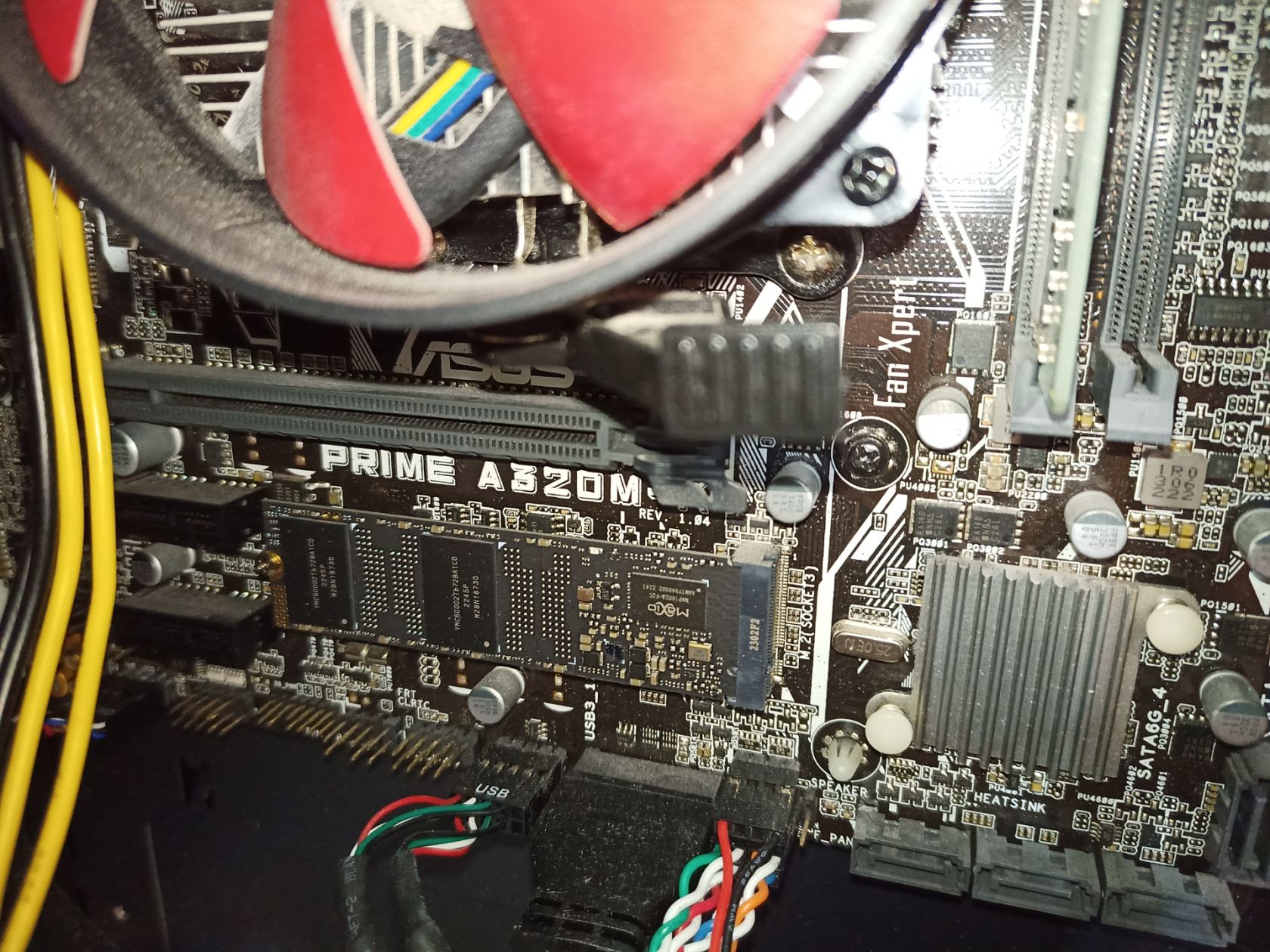 сокет  АМ4    материнка ASUS Prime A320M-K +  корпус + кулер + 8ГБ dd4 + блок живлення - фото фото фото 2