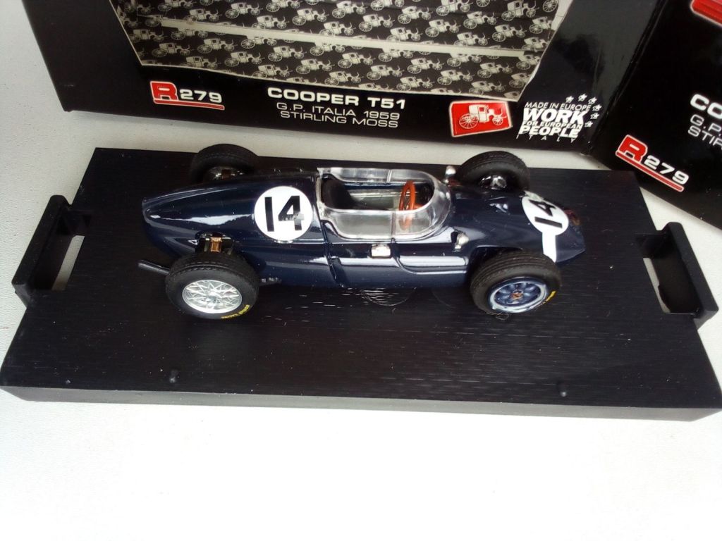 BRUMM COOPER T51 G.P ITALIA 1959 STIRLING MOSS  (NO 14) 1/43 - фото фото фото 3
