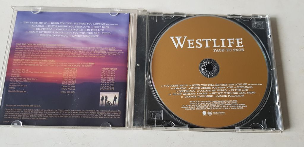 Westlife Face To Face CD фірмовий - фото фото фото 2