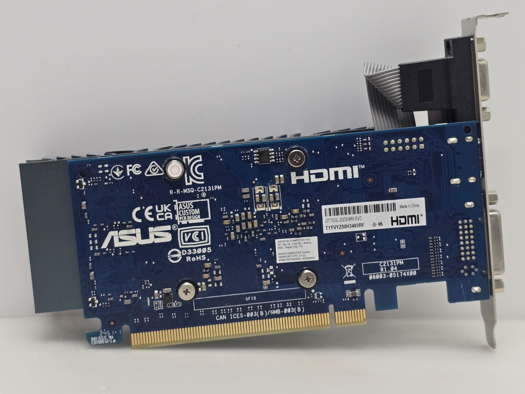 Видеокарта ASUS GeForce GT 710 2GB   (GDDR3,64 Bit,HDMI,PCI-Ex, Б/у) - фото фото фото 2