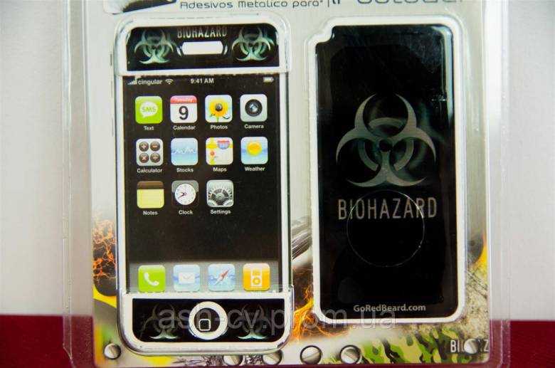 Наклейки BIOHAZARD на iPhone - фото фото фото 3