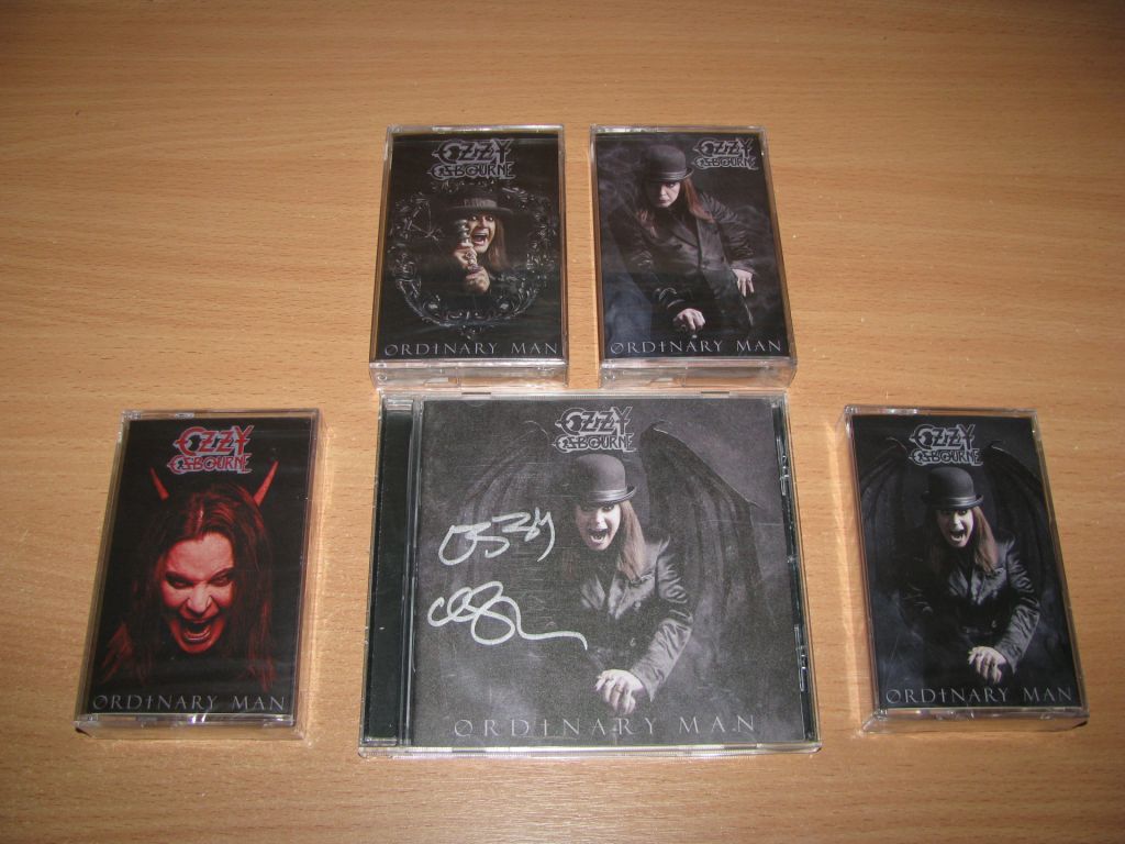 OZZY OSBOURNE - Ordinary Man 4 MC + CD  (hand signed) - фото фото фото 0