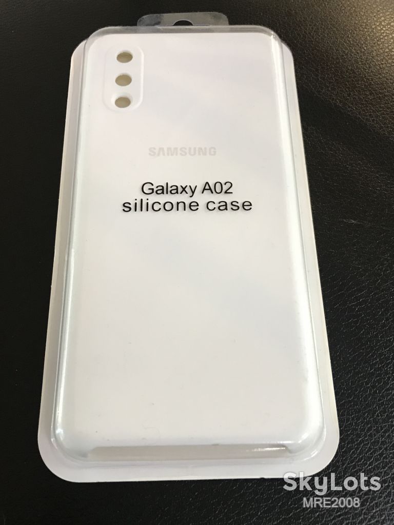 Чехол Silicone Cover для Samsung Galaxy A02 A022 white - фото фото фото 1