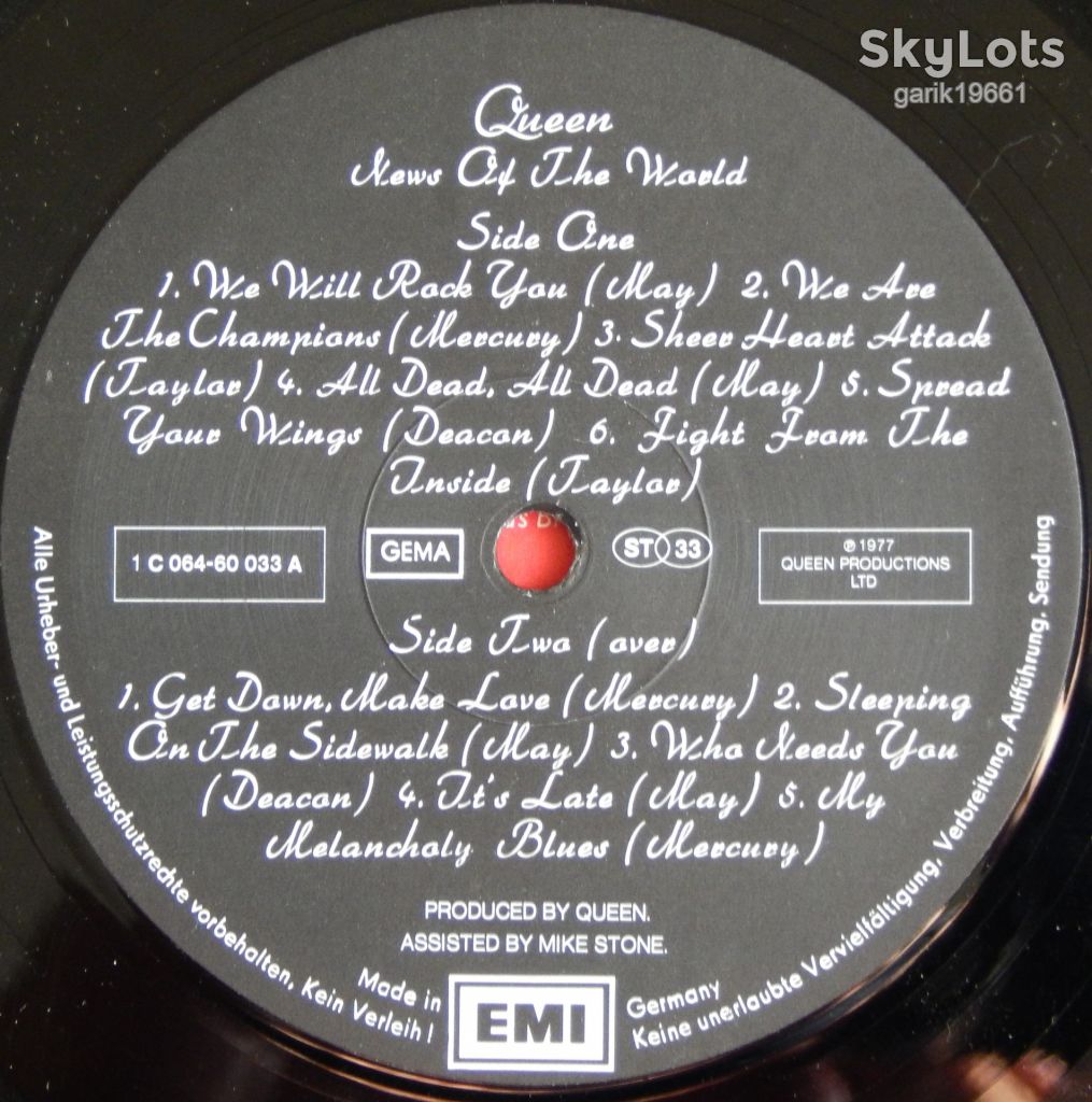 Queen – News Of The World   (EMI – 1C 064-60 033, Germany) insert EX+/NM- - фото фото фото 4