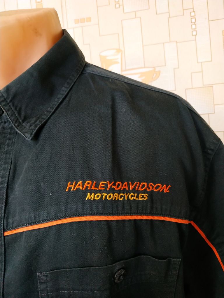 Шведка чоловіча чорна HARLEY DAVIDSON p-p L - фото фото фото 3