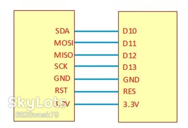 Mini RFID RC522 SPI MIFARE 13.56 МГц 14443А  (модуль+карта+брелок) для Arduino MIFARE S50/S70/UltraLight/Pro/DESfire - фото фото фото 2
