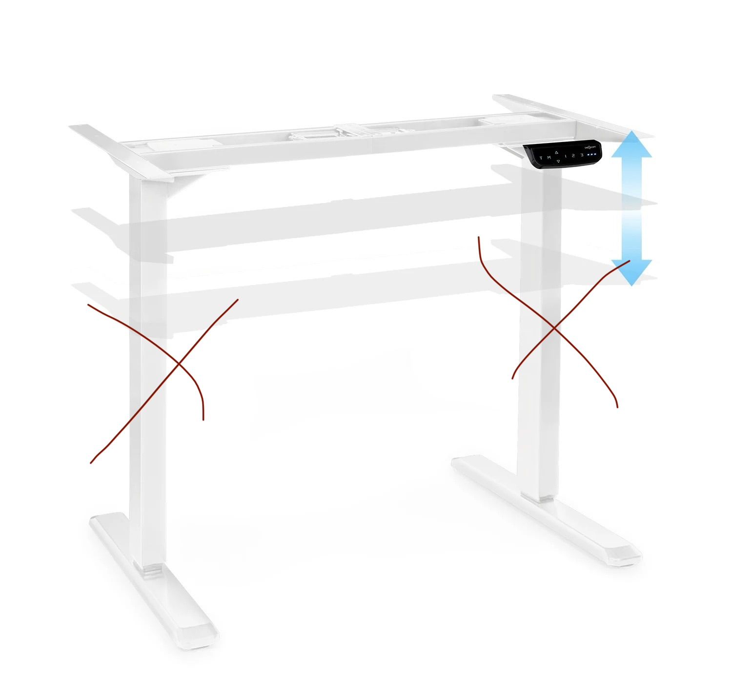 Лот№7100. Комплект для електрорегулювання висоти столу OneConcept Multidesk 10034476    ,привезено з Німеччини. - фото фото фото 0