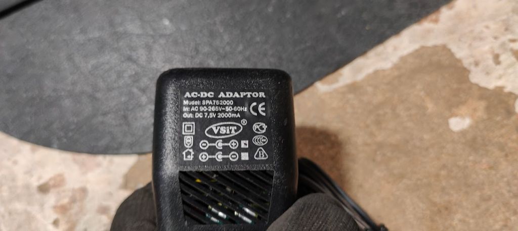 Блок питания БП AC/DC Adaptor SPA752000 7.5V 2000mA № 242907128 - фото фото фото 1