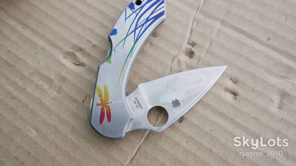 Spyder Dragonfly Tattoo Steel C28PT, 8Cr13MoV, Replica, Outdoor, EDC, Back Lock - фото фото фото 12