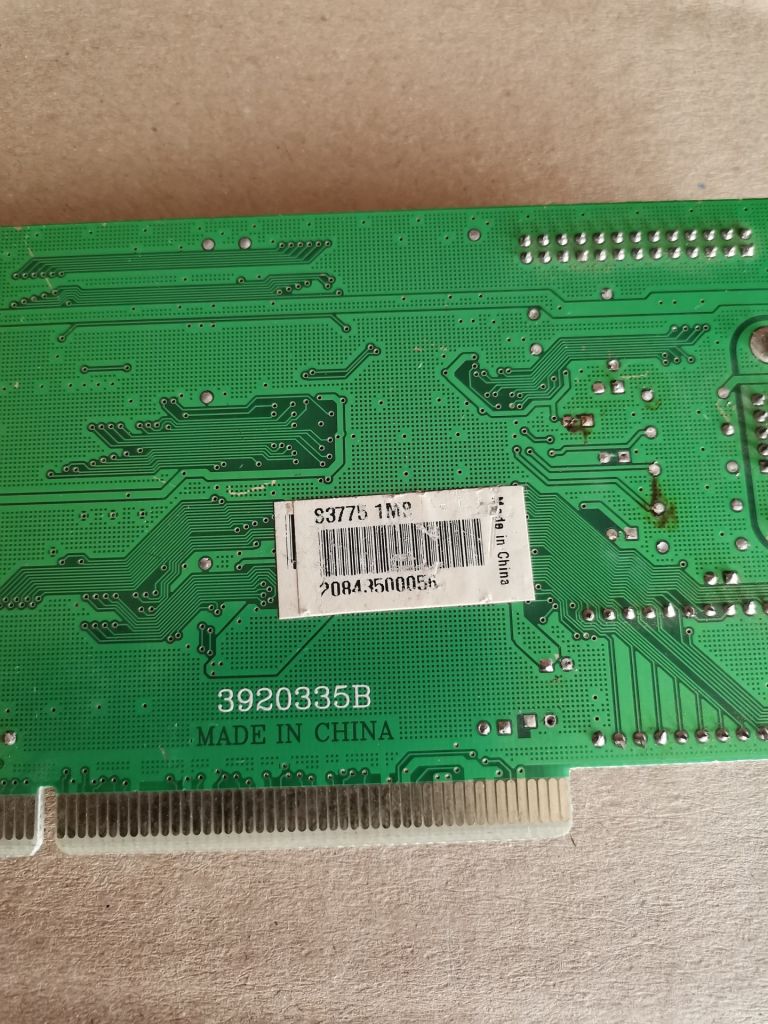 Видеокарта S3 VGA PCI 1mb S3 Trio64V2/DX S3 86C775 - фото фото фото 3
