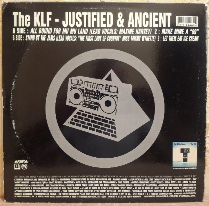 The KLF - Justifled &amp; Ancient - 1991.  (EP). 12. Vinyl. Пластинка. USA. - фото фото фото 1