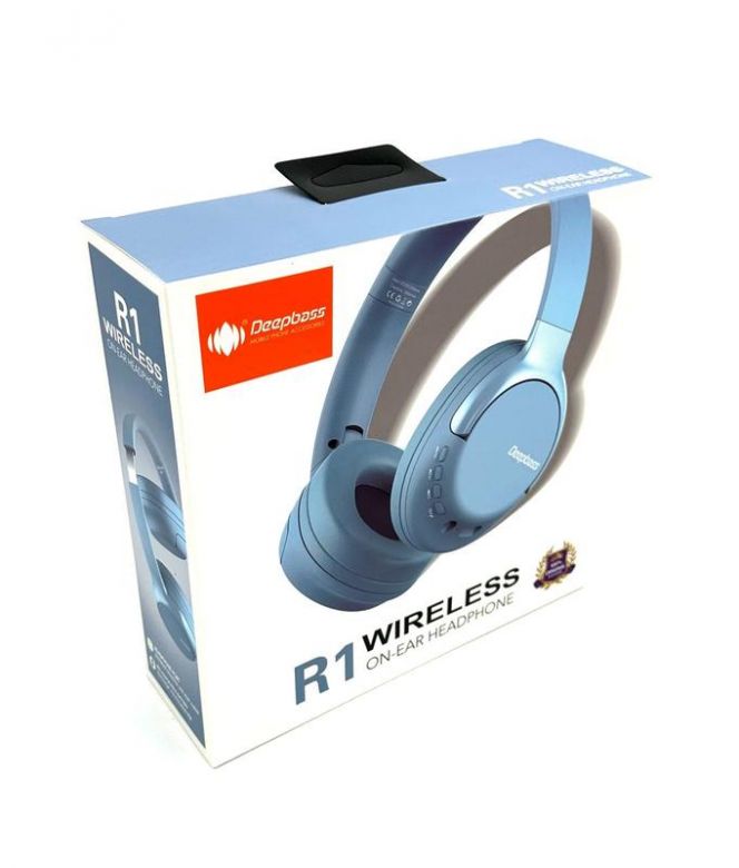 Навушники Bluetooth DEEPBASS R1 Сині - фото фото фото 3