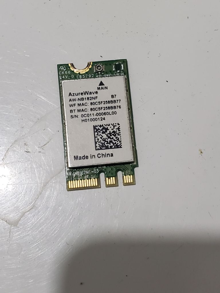 Wi-fi+BT4.0 модуль M.2 AzureWave AW-NB182NF QCNFA335  300Mbps 802.11b/g/n - фото фото фото 0