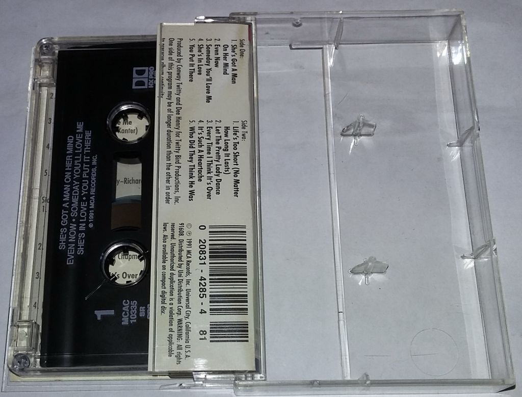 CONWAY TWITTY Even Now. Cassette  US - фото фото фото 1