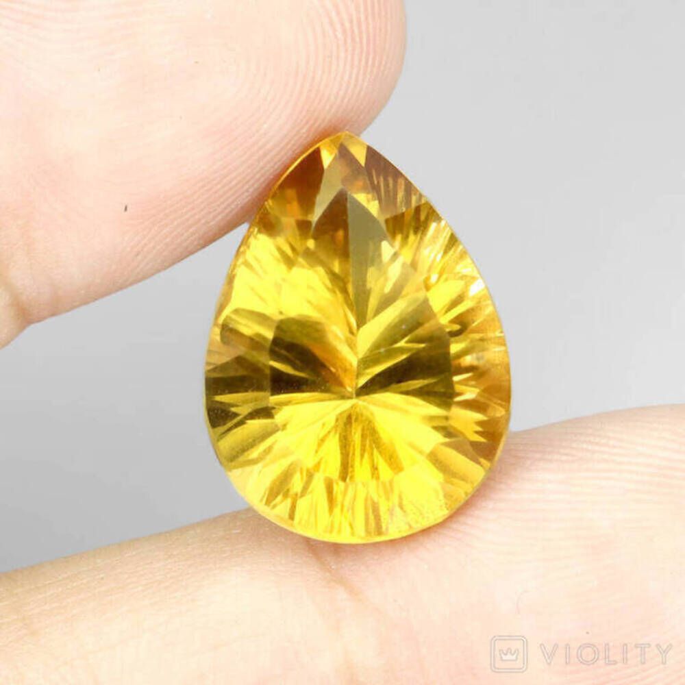 11.85ct Натуральный Цитрин. - фото фото фото 0