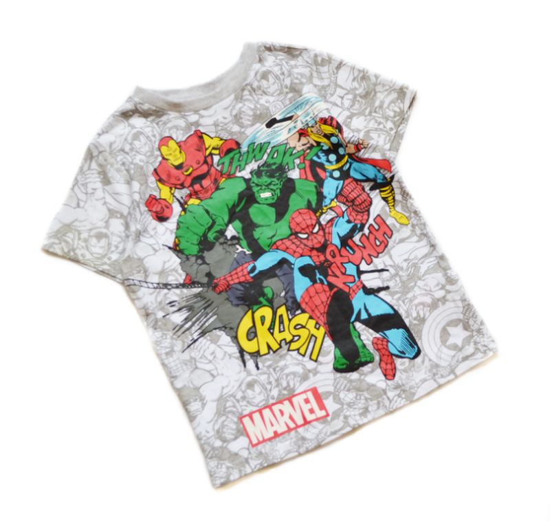 Светлая футболка marvel на мальчика 2-3 года - фото фото фото 2