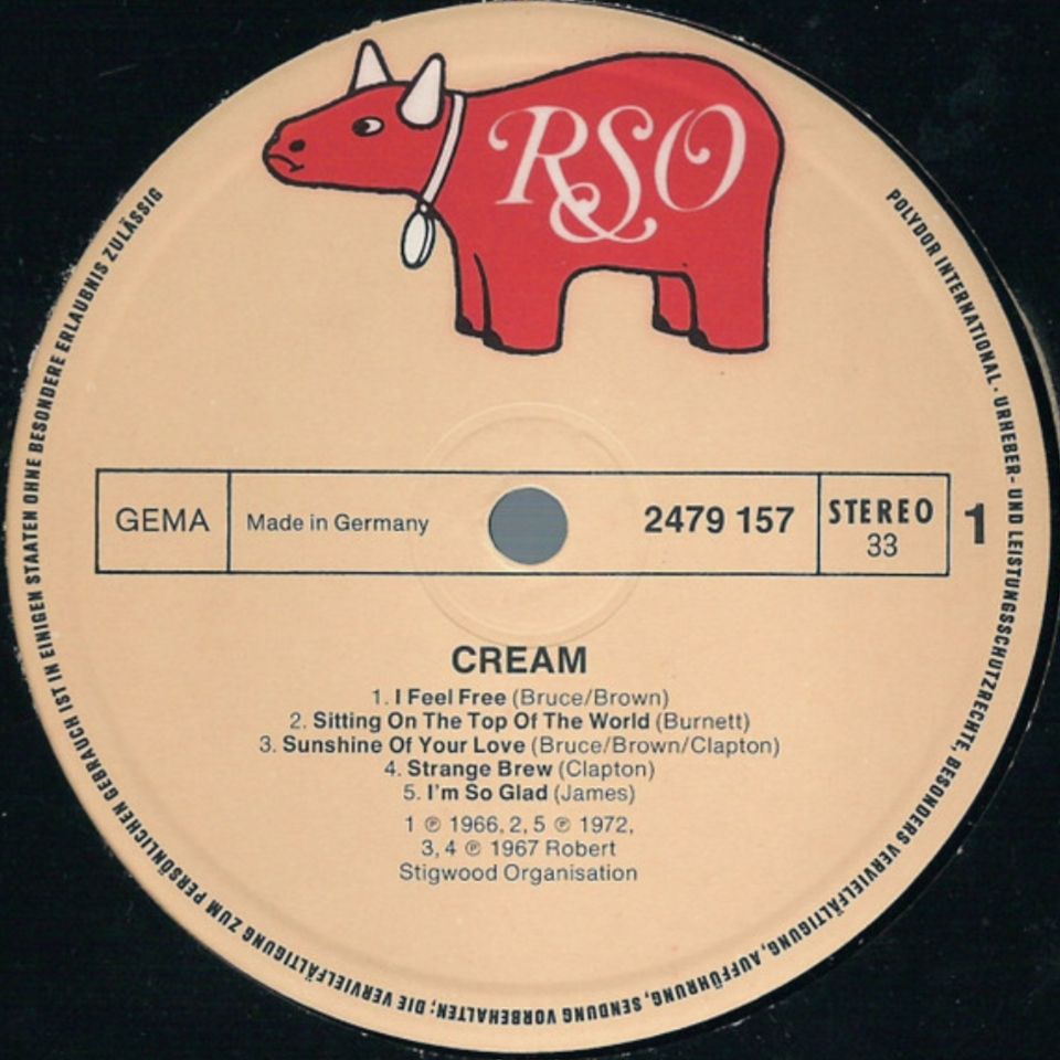 Cream - Greatest Hits - 1966-72.   (LP). 12. Vinyl. Пластинка. Germany - фото фото фото 2