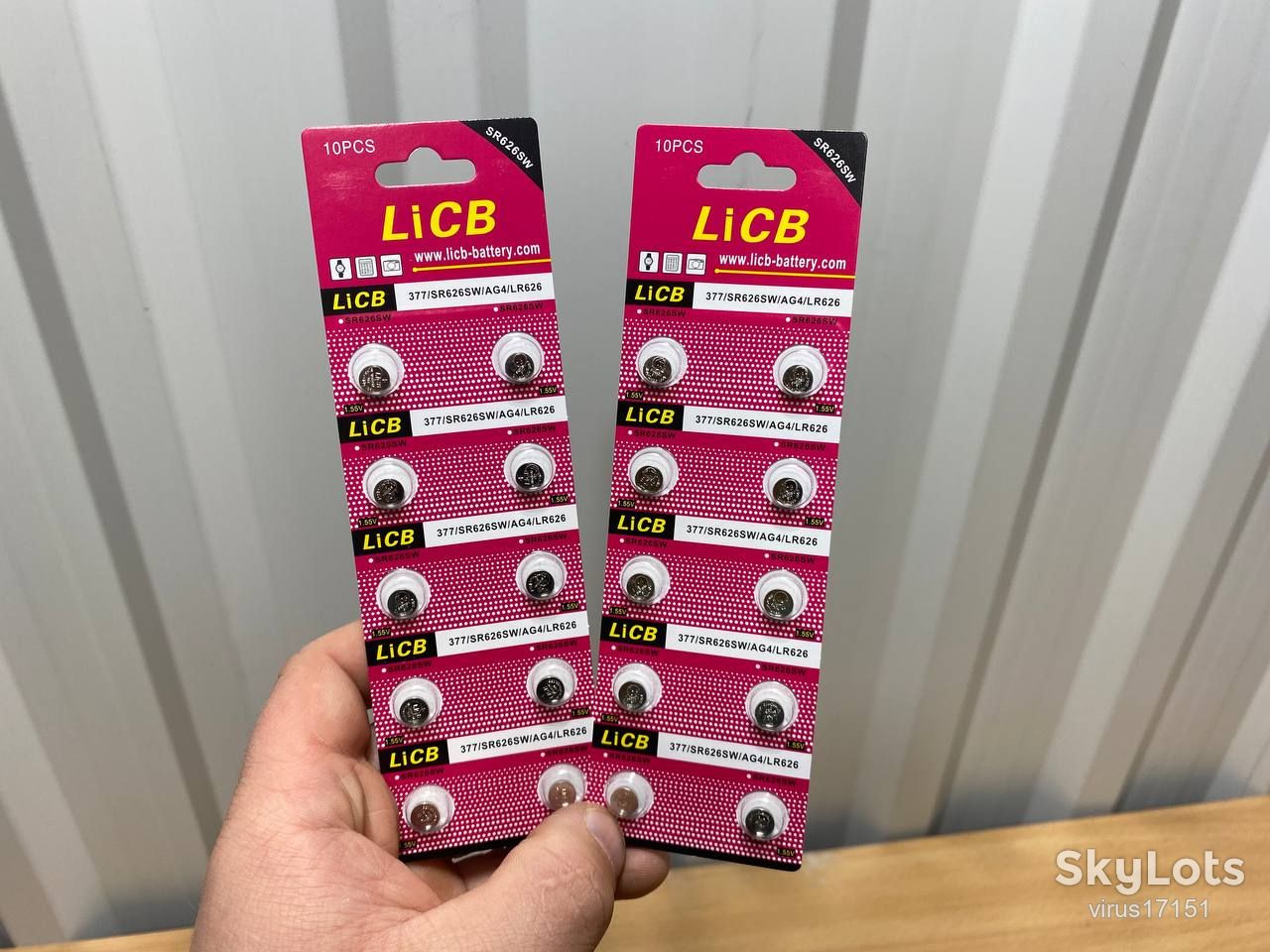 Набір літієвих або срібно-цинкових елементів живлення бренду LiCB моделі SR626SW - фото фото фото 1