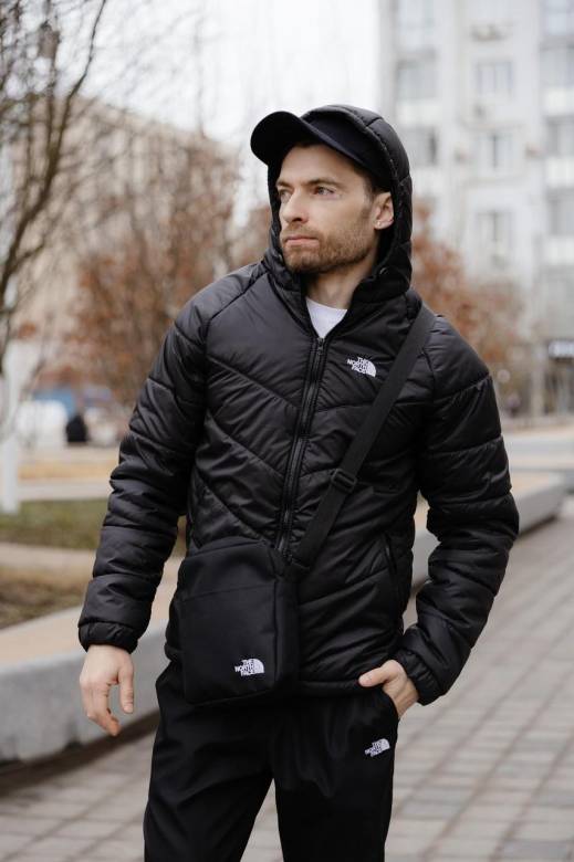 Комплект мужской: куртка Active TNF черная + штаны TNF черные. БАРСЕТКА TNF У ПОДАРУНОК! - фото фото фото 5