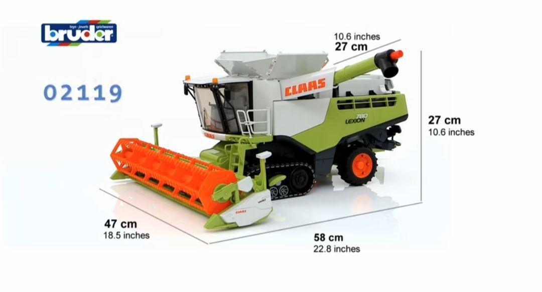 Игрушка Bruder комбайн Claas Lexion 780 - фото фото фото 0