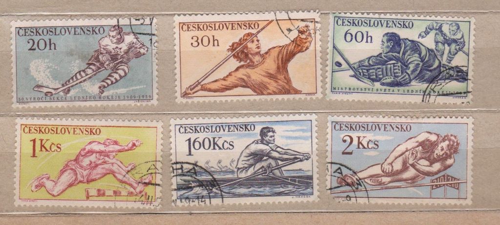 СПОРТ  = 1959 р. = ЧЕХОСЛОВАЧЧИНА = гаш. + - фото фото фото 0