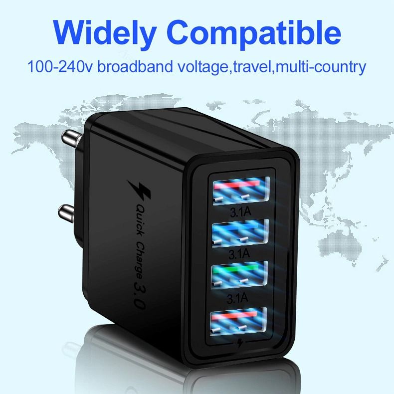 Зарядка 4xUSB 3.1 A - фото фото фото 3