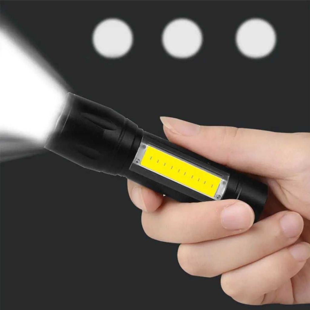 Фонарь Police BL-8424-XPE+COB Black,новый,зарядка от USB. - фото фото фото 2