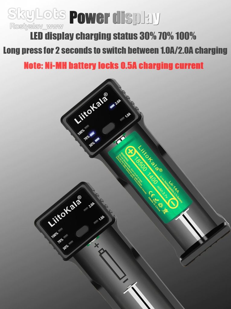 Зарядний пристрій LiitoKala Lii-100C зарядное устройство PowerBank - фото фото фото 6