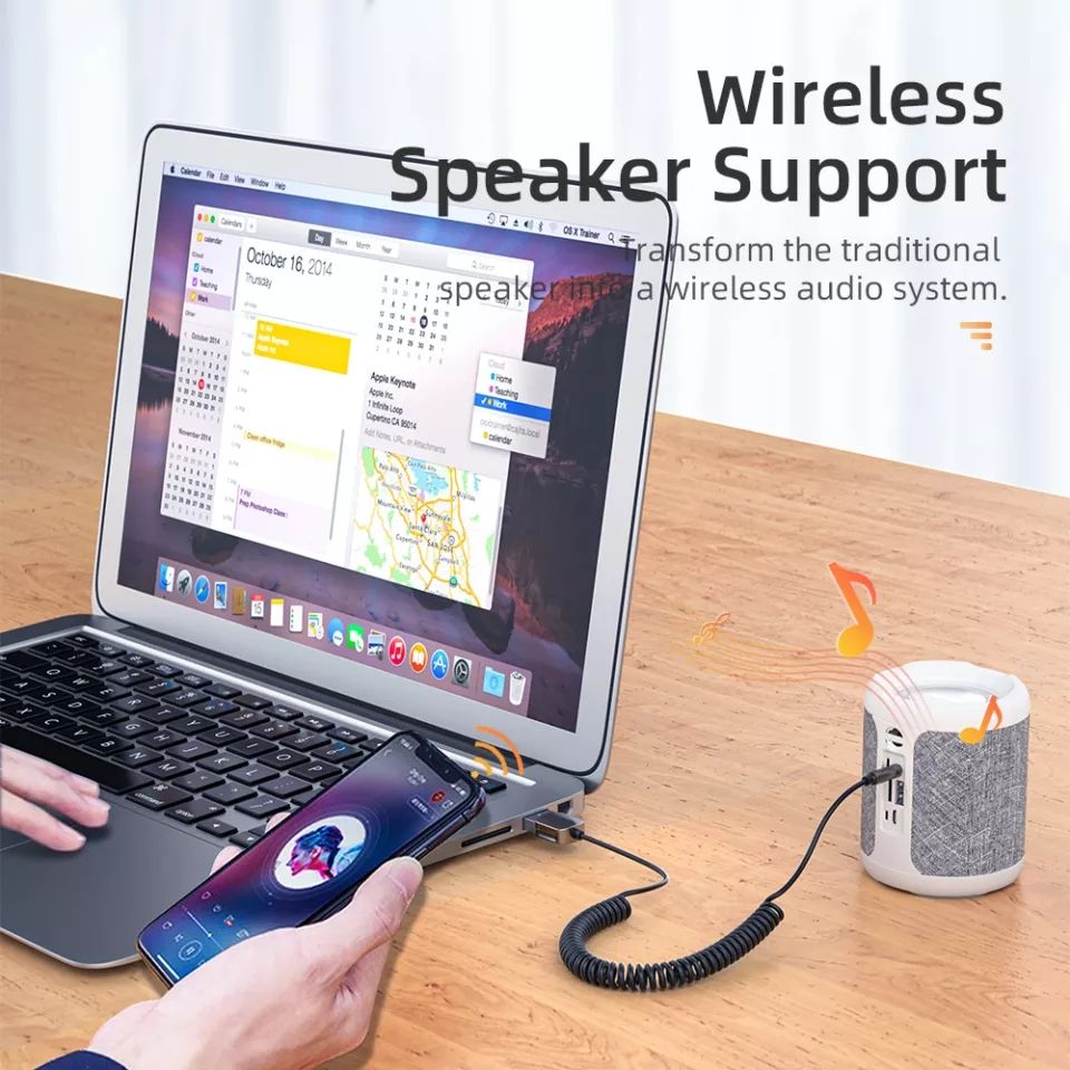 НОВЫЙ Адаптер Essager Bluetooth Aux с USB на 3,5 мм для автомобиля - фото фото фото 4